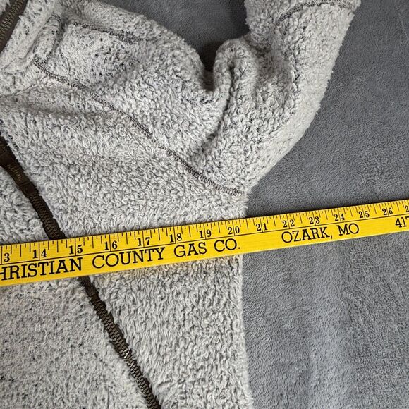 Kuhl Flight Jacket Womens Large Sherpa Fleece Zip Off Hood Thumbholes Pockets - Picture 11 of 14